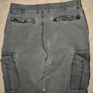 Old Navy Pants Old Navy Flannel Lined Cargo Pants Distressed